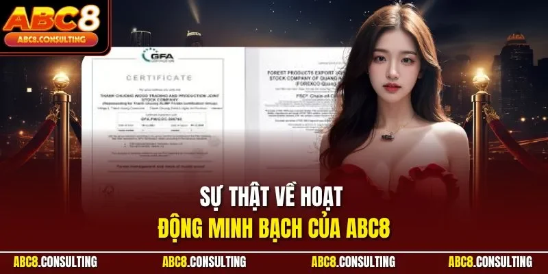Sự thật về hoạt động minh bạch của ABC8
